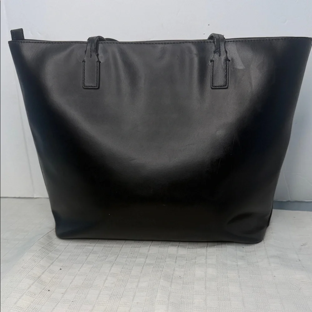 Kate Spade Wright Place Karla Smooth Leather Tote in Black